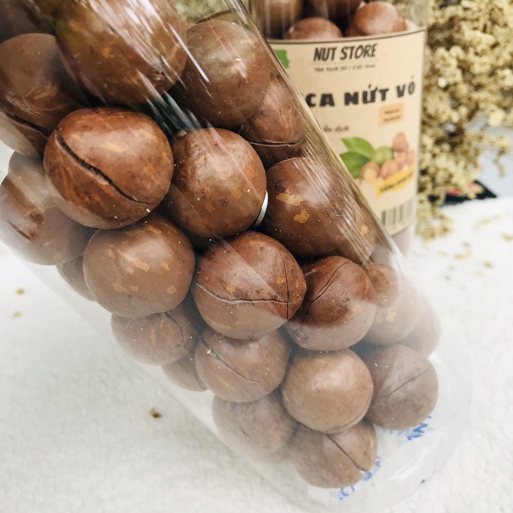 Hạt Macca Daklak sấy nứt vỏ Nut Store 500g - kèm khui hạt