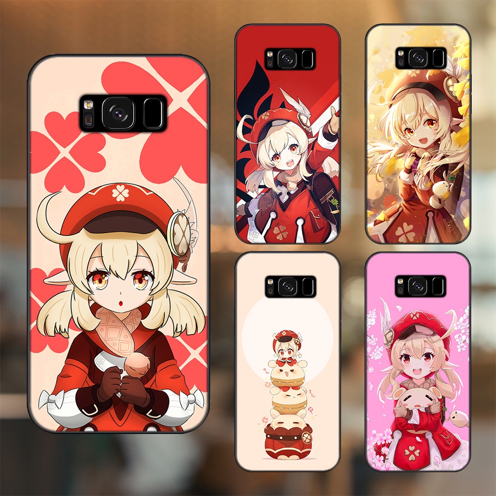 Ốp lưng Samsung S8, S8 Plus viền đen in hình Klee Genshin Impact