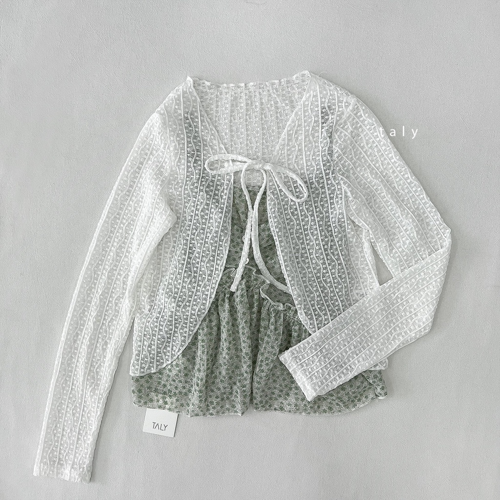 Áo cardigan và áo 2 dây hoa TALY S06053