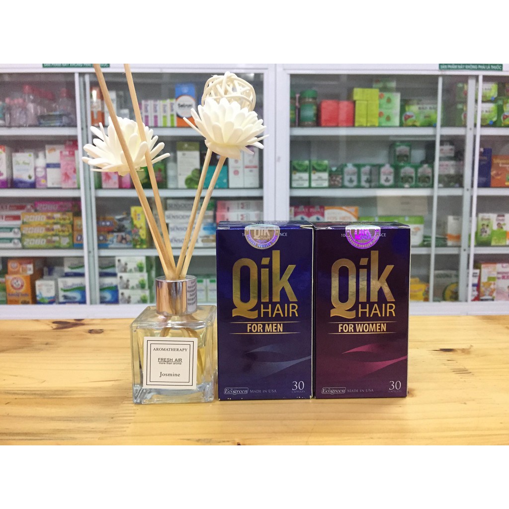 QIK HAIR - CẢI THIỆN TÌNH TRẠNG RỤNG TÓC, TÓC BẠC SỚM, PHỤC HỒI TÓC HƯ TỔN CHO CẢ NAM VÀ NỮ