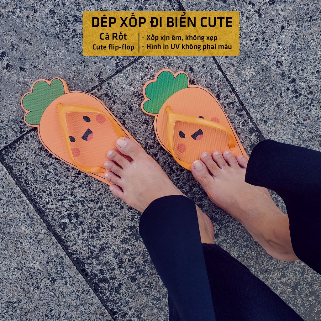 Dép đi biển nữ, Dép xốp đi trong nhà, dép Cà Rốt Zelda Star - DX0480522