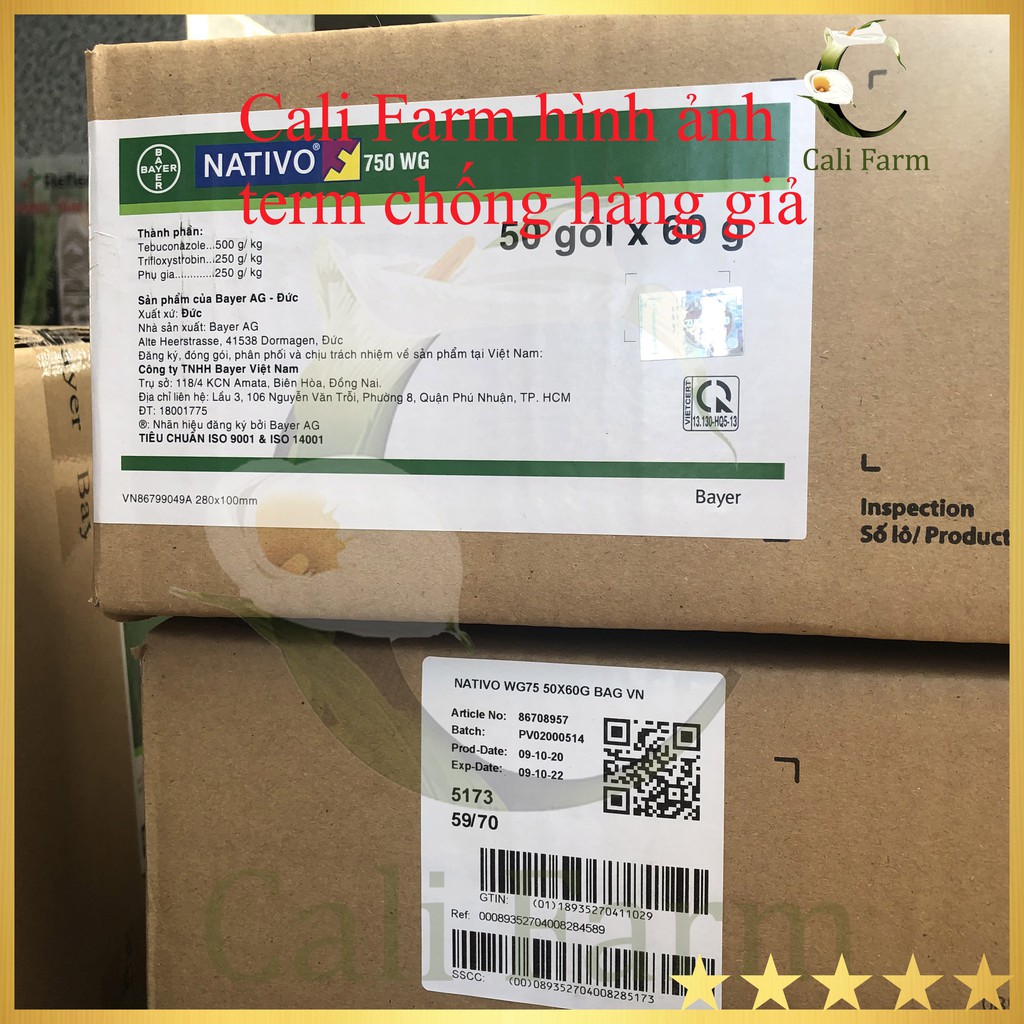 Thuốc trừ bệnh Nativo 750WG 6g cho hoa hồng, cây kiểng