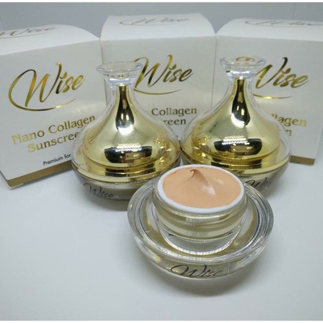 Kem Trắng Da Chống Nắng Wise Nano Collagen Sunscreen 12g Thái Lan