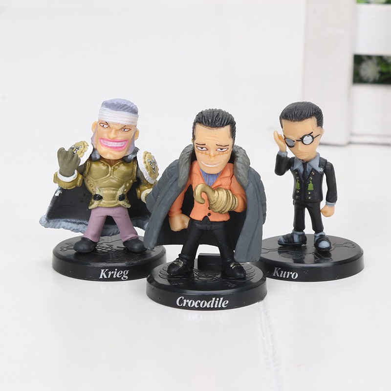 Set 12 mô hình đồ chơi nhân vật Luffy Sabo hoạt hình One Piece 5cm