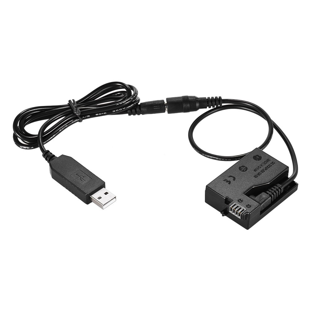 Cáp Sạc Pin Andoer DR-E8 Với Đầu Nối USB DC Cho Pin Dự Phòng