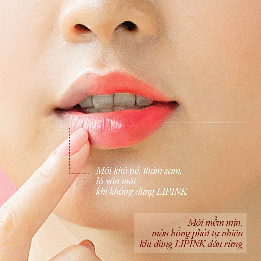 Combo dưỡng môi LIPINK Đào - Son dưõng có màu, Son dưỡng môi MỀM MỊN - CĂNG HỒNG tự nhiên | BigBuy360 - bigbuy360.vn