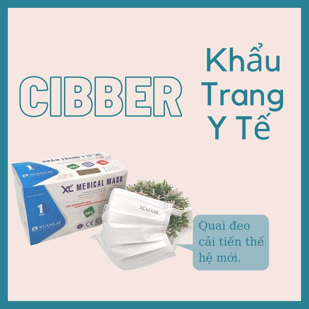 [Mã COSDAY giảm 8% đơn 150K] (Hộp 50 Chiếc) Khẩu Trang Y Tế Kháng Khuẩn (Xuân Lai), Chống Bụi Mịn PM2.5 | BigBuy360 - bigbuy360.vn