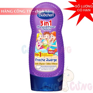 Sữa tắm, gội và xả (3 trong 1) cho trẻ em Bubchen 230ml