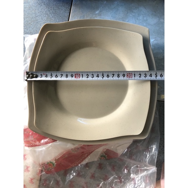 Dĩa vuông màu nâu nhựa melamine cao cấp Fataco Việt Nam