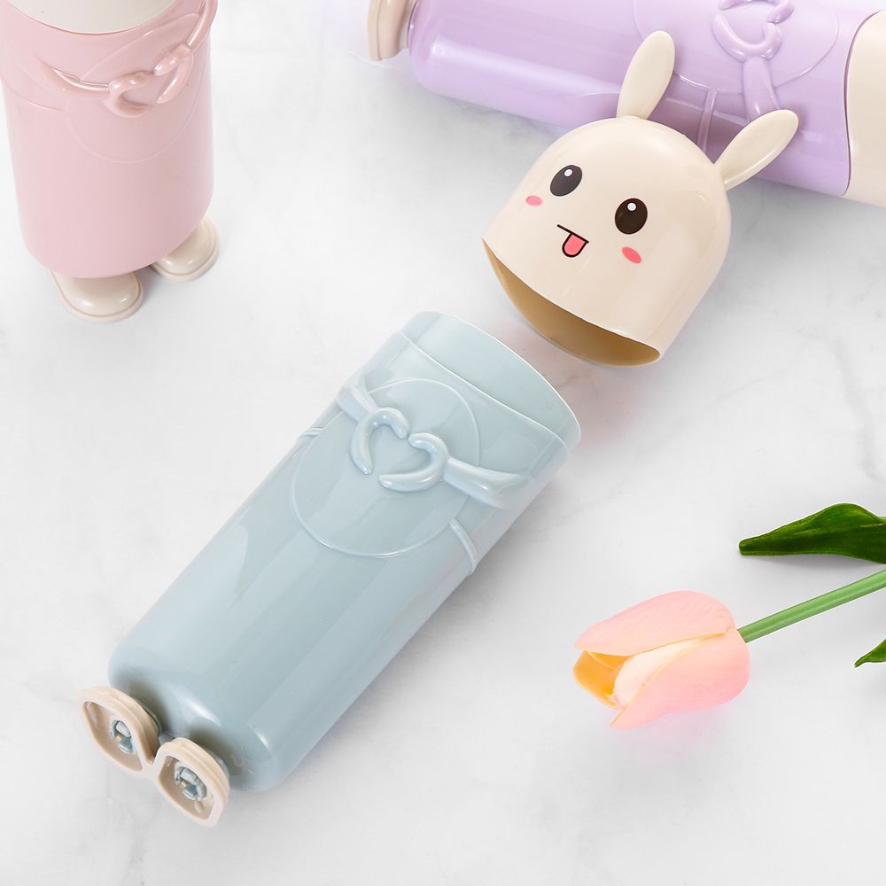 Hộp đựng bàn chải đánh răng hình thỏ dễ thương nhiều màu sắc