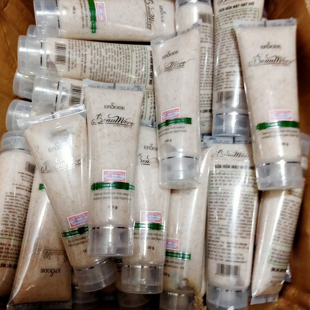 Sữa Rửa Mặt Hạt Mơ - Beaumore Scrub Foam Cleansing Ưhite120g
