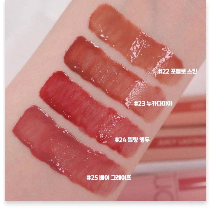 [Mã giảm giá] [Mã 66FMCGSALE hoàn 8% xu đơn 500K] ROMAND – Son kem bóng lâu trôi mềm môi Juicy Lasting Tint