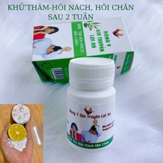 Bột Khử Thâm-Hôi Nách,Hôi Chân,Mồ hôi tay,châ.n Lợi An-LOẠI BỎ MÙI CƠ THỂ 100g