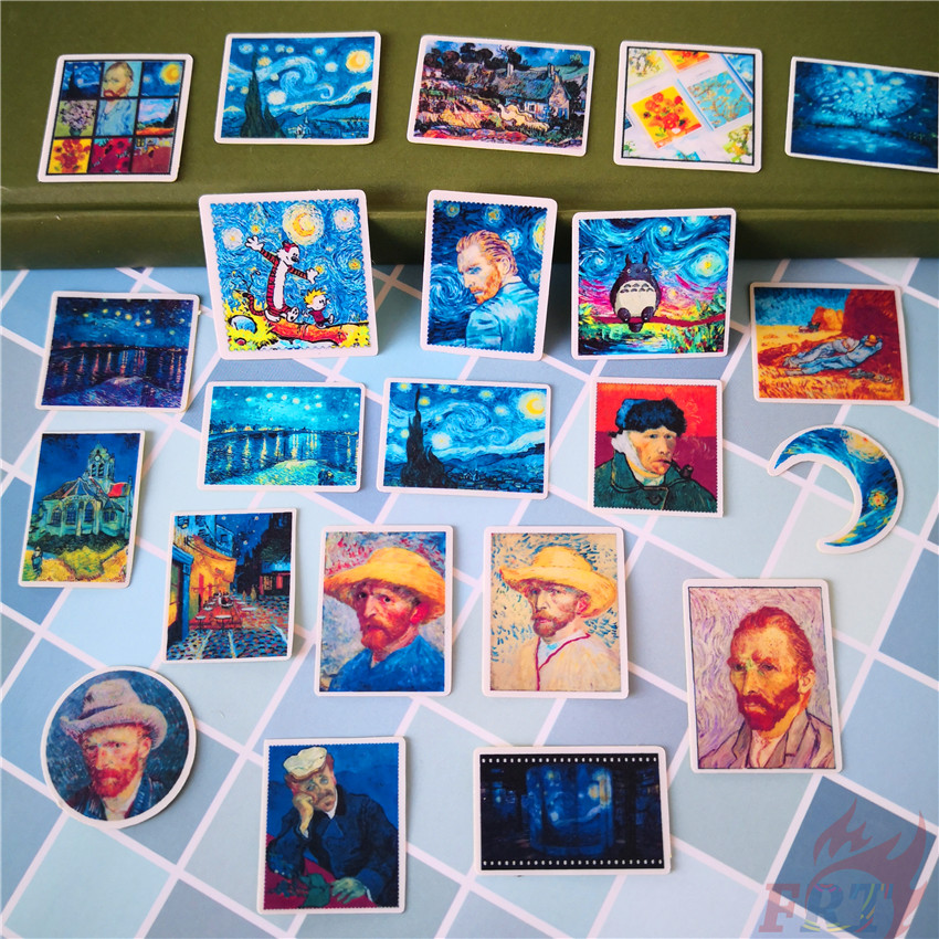 ❀ Loving Van Gogh Diary Manual Stickers ❀ 40Pcs/set DIY Album Scrapbooks Decor Stickers