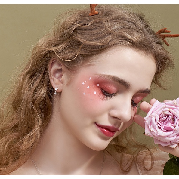 Khuyên Tai Bạc Khuyên Tai Tròn Bộ Khuyên Tai Bạc S925 Hình Bướm Đính Đá Zircon Lấp Lánh Thời Trang Cho Nữ