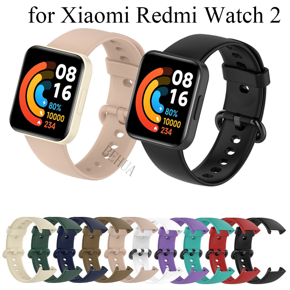 Dây Đeo Thay Thế Bằng Silicone Cho Đồng Hồ Thông Minh Mi Watch Lite 2 Redmi Watch 2 Lite Ốp