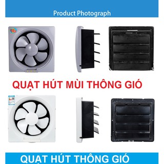 QUẠT HÚT MÙI THÔNG GIÓ LOẠI TREO TƯỜNG TREO CỬA SỔ CÓ CÔNG TẮC VÀ PHÍCH CẮM 6 INCH
