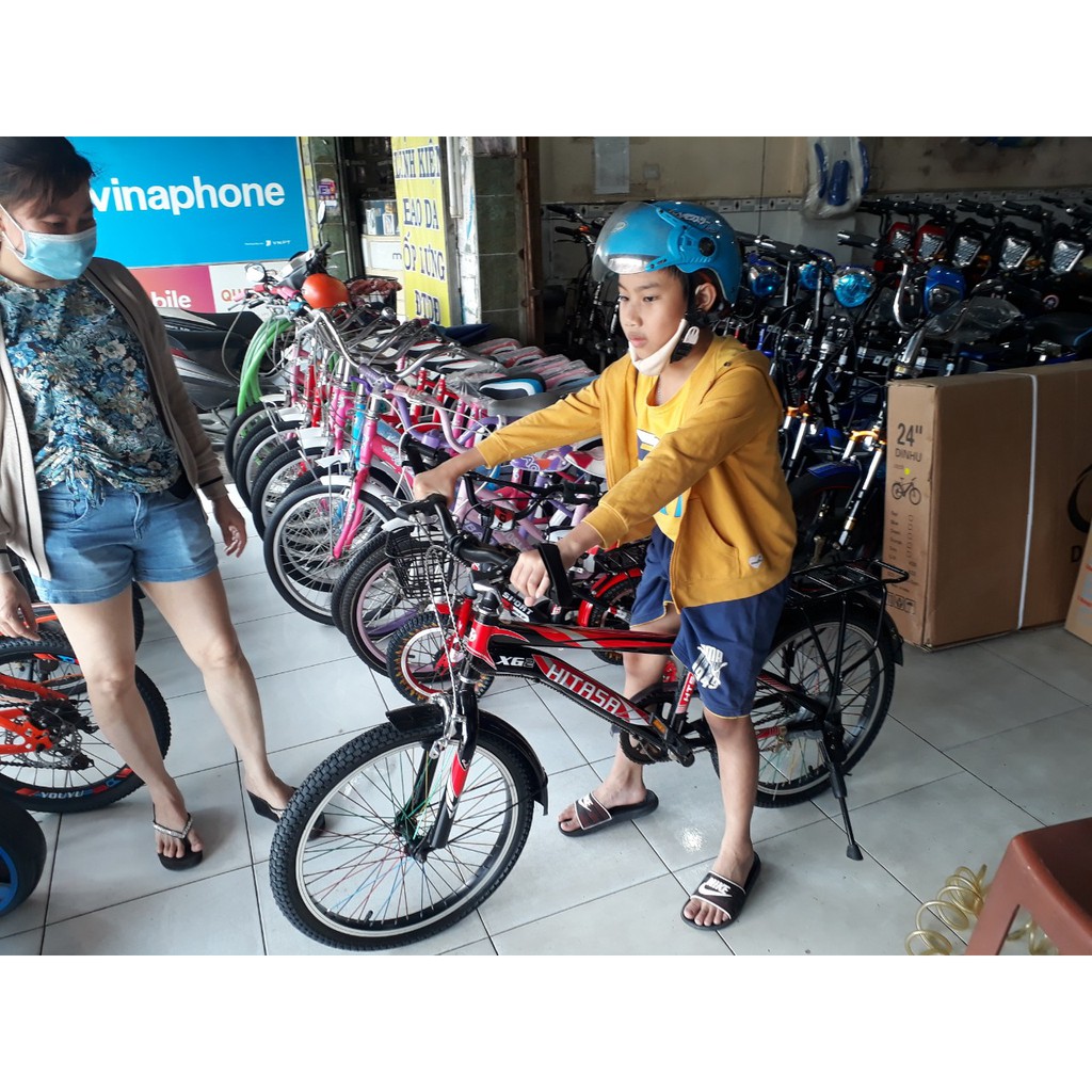 Xe đạp Hitasa XG20 bánh căm (20 inch) kiểu dáng thể thao hàng Việt nam chất lượng cao