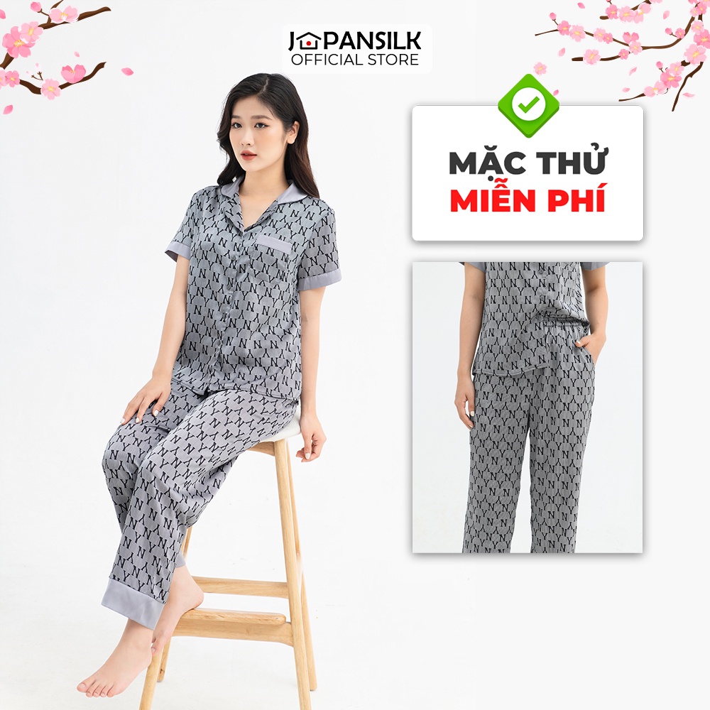 Pijama Lụa Satin Nhật Dài Tay JAPAN SILK Chính Hãng