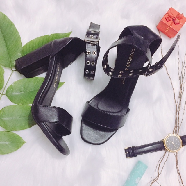 Sandal đế vuông khoá cổ siêu chất
