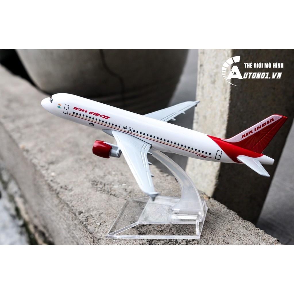 MÔ HÌNH MÁY BAY AIRBUS A320 AIR INDIA 16CM EVERFLY 6853