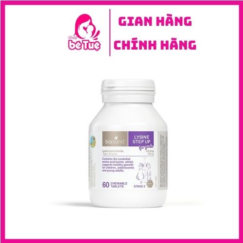 VIÊN UỐNG BIO ISLAND LYSINE HỖ TRỢ TĂNG CHIỀU CAO 60 VIÊN