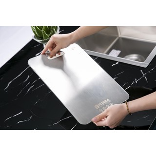 BÃO SALE {Hàng chính hãng} (Hàng_chính hãng )Thớt inox kháng khuẩn FORZA FZ-T1V1 Kích thước: 350*250mm dày 3mm