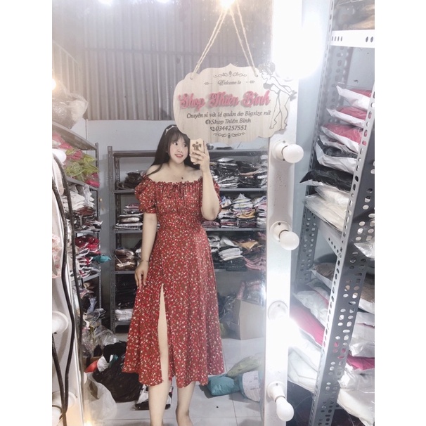 VÁY XẺ TÀ FORM DÀI BIGSIZE By Thiên bình