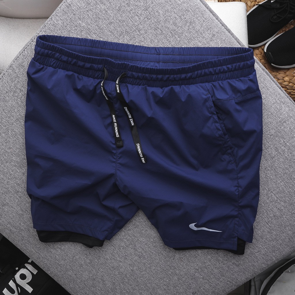 Quần short thể thao, quần gym nam 2 lớp legging cực xịn 2616