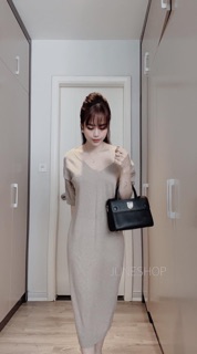 Váy cổ tim 3 màu dành cho nữ