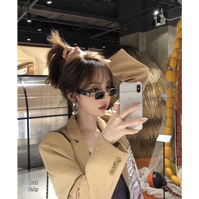 Kính mát thời trang GM dáng chữ nhật,phong cách hàn quốc trẻ trung dành cho cả nam và nữ.Phù hợp đeo đi chơi,chụp ảnh
