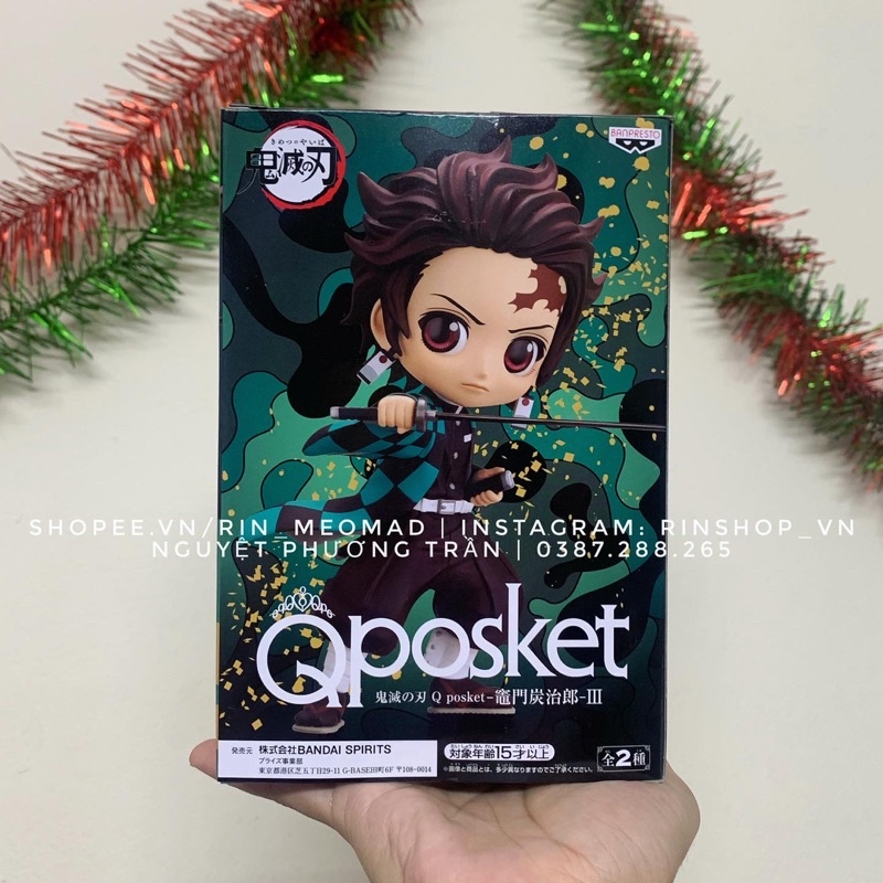 [MÔ HÌNH CHÍNH HÃNG] Mô Hình Tanjiro Kamado - Kimetsu no Yaiba - Q Posket Figure