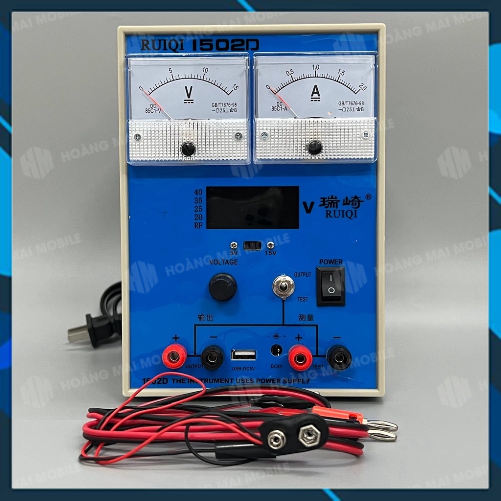 Máy cấp nguồn 1502D đồng hồ kim 15V-2A