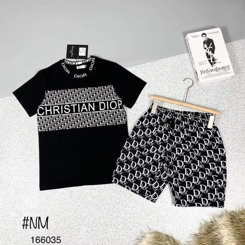Bộ thun Dior nam chất đẹp mát, bộ thun nam new - Bơ Qoutique | BigBuy360 - bigbuy360.vn
