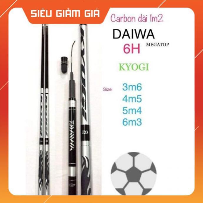 [SALE]  [CACBON Xoắn] Cần Câu Tay Cần Câu Đơn DAIWA KYOGI 6H Đủ Size