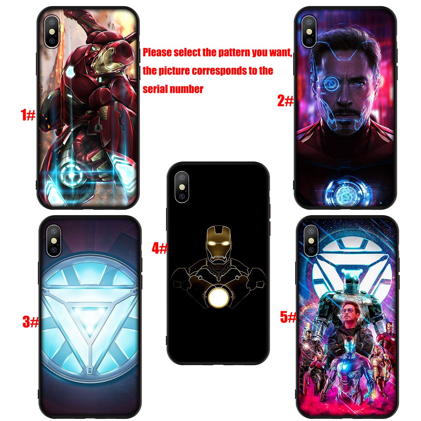 Ốp Lưng Silicone Mềm In Hình Iron Man Marvel Cho Xiaomi Redmi Note 5 Pro Plus 5a 4x S2 Mi Poco X3 Nfc M3 9t