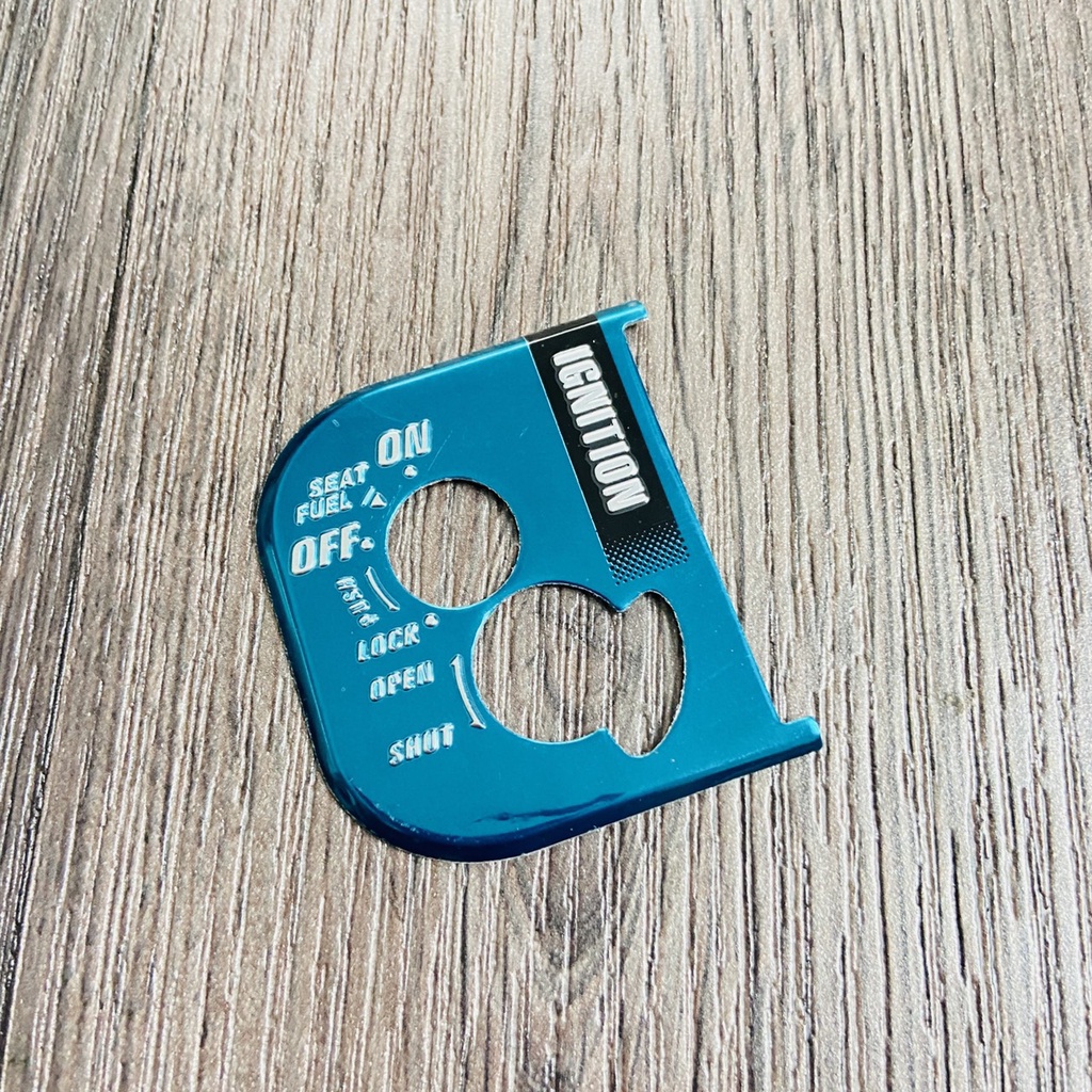 Miếng dán ổ khoá xe máy, ốp ổ khoá NHÔM cnc độ nhiều màu lựa chọn sử dụng cho AIR BLADE đời 2006 đến 2013