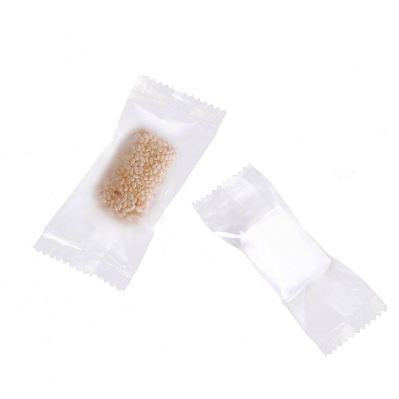 200 vỏ túi kẹo nougat 4x9cm trắng mờ