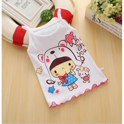 Áo ba lỗ cotton quảng châu cho bé