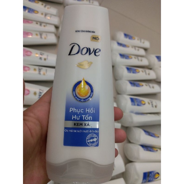 Combo 5 Dầu, Kem xả Dove phục hồi hư tổn, ngăn tóc gãy rụng, dưỡng tóc bồng bềnh
