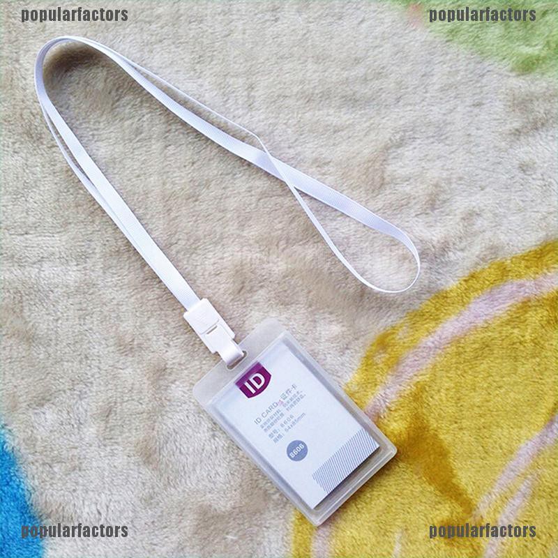Bao đựng thẻ tên bằng nhựa có dây đeo cổ dễ thương