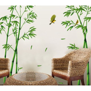 Decal dán tường Cây tre