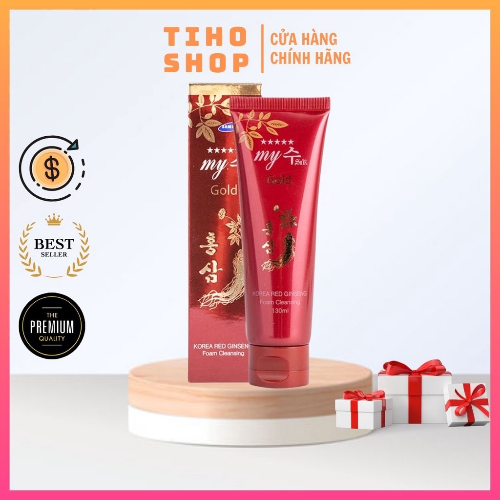 Sữa Rửa Mặt Hồng Sâm My Gold 130ml