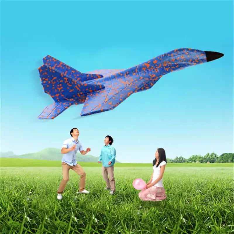 Mouca Máy bay bằng bọt xốp kích thước khoảng 436*320mm với khoảng cách bay 30m thích hợp cho trẻ em từ