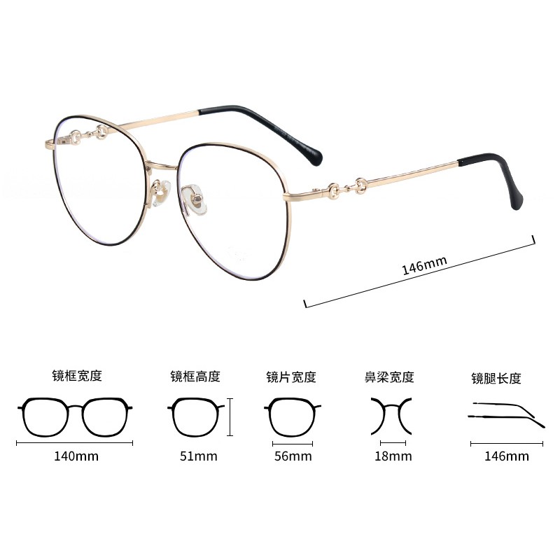 Mắt Kính Gọng Tròn Chống Ánh Sáng Xanh Thời Trang Cho Nam Nữjz31723 | BigBuy360 - bigbuy360.vn