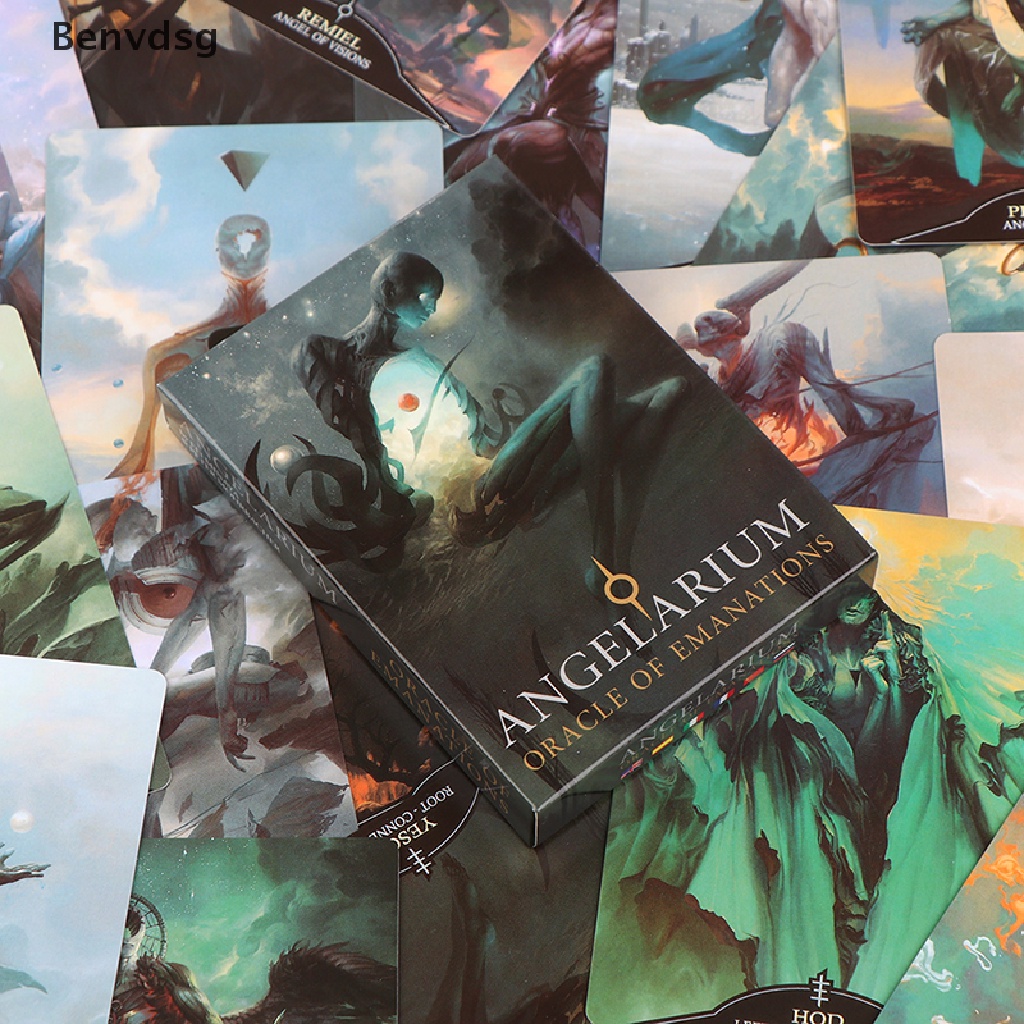 Bộ Thẻ Bài Trò Chơi Angelarium Oracle Of Emanations Phiên Bản Tiếng Anh