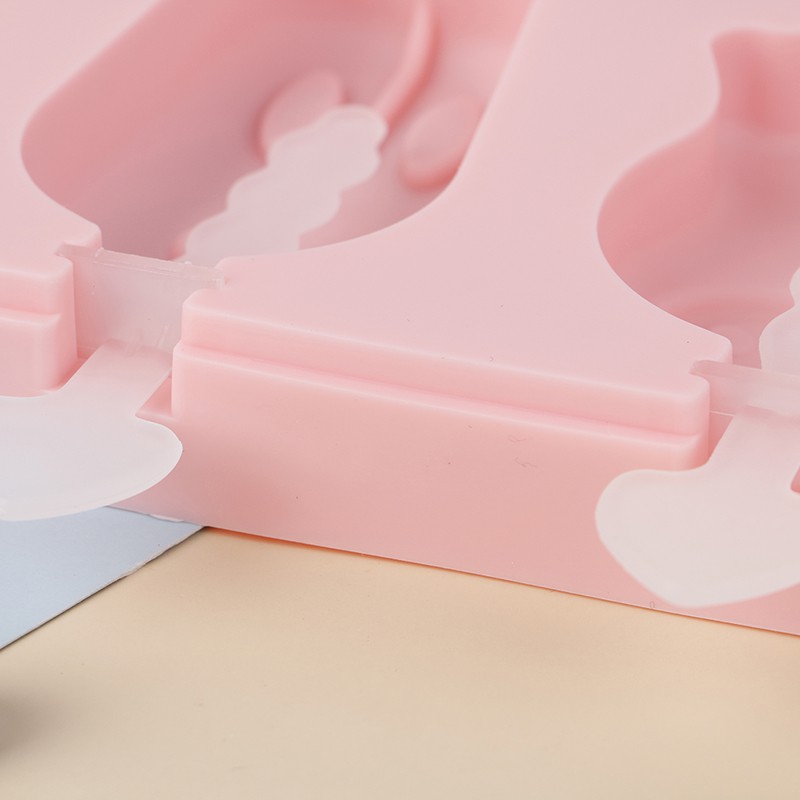 HANDMADE HOMEMADE Khuôn Làm Kem Que Bằng Silicon