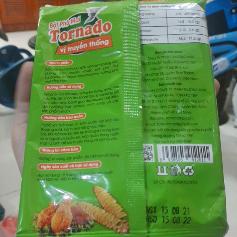 bột phô mai Tornado vị truyền thống 100gr