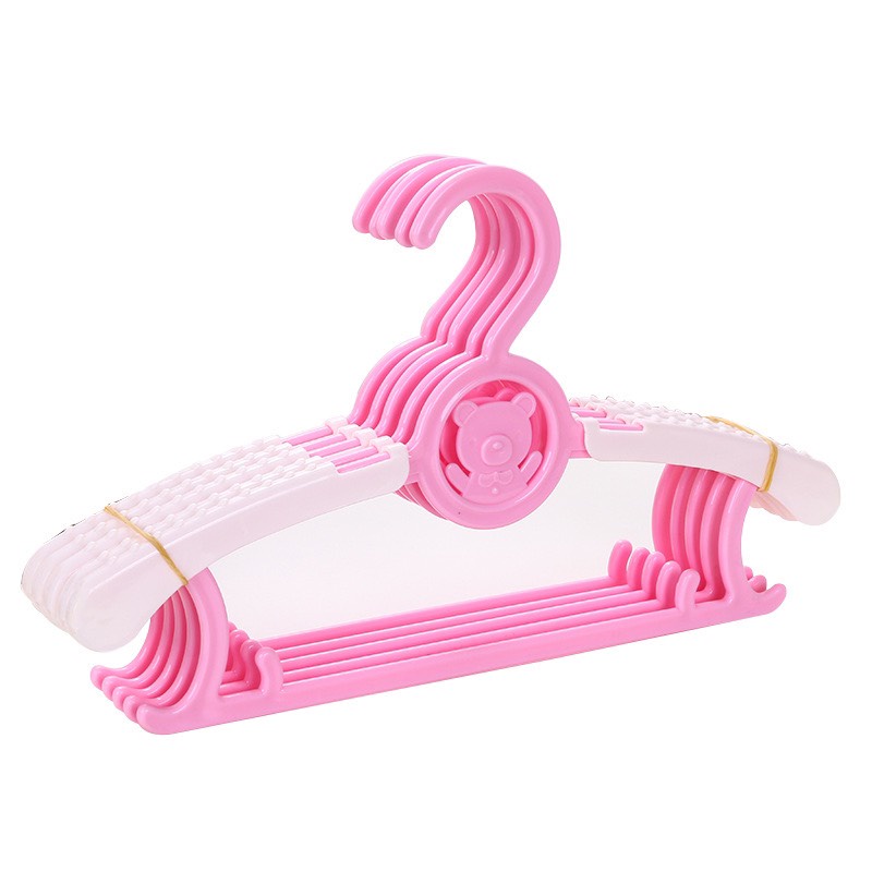 Set 5 chiếc móc nhựa treo quần áo trẻ em hình gấu