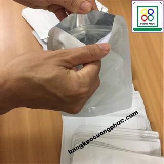 TÚI ZIP 2 MẶT TRẮNG SỮA